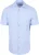 R2 Short Sleeve Overhemd Seersucker Lichtblauw