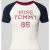 Tommy Jeans Slim fit T-shirt van katoenmix