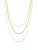 Hey Happiness Ketting ‘Fine Triple Layer’  goud
