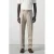 Mango Man slim pantalon met linnen beige