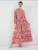 Bigdart Jurk  rood / lichtrood / wit