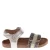 Pinocchio leren sandalen met panterprint – champagne/bruin