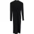 Armani Collezioni midi-jurk met lange mouwen in zwart polyester