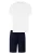 Hanro Pyjama kort ‘Night & Day’  zwart / wit