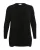 KAFFE CURVE Gebreid vest ‘KC Emana’  zwart