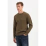 No Excess pullover met ingebreid patroon kaki