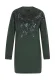faina Gebreide jurk  navy / donkergroen