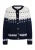 usha Gebreid vest Dames Navy Veelkleurig