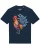 Watapparel Shirt ‘Grimmiger Gockel’  donkerblauw / oranje / rood / zwart