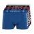 Henleys Heren Kelmack2 Boxershorts (Set van 5) (Blauw/Zwart/Maraan/Grijs/Navy)