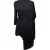 Rick Owens mini-jurk met lange mouwen en draperie in zwarte viscose