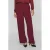 VILA high waist wide leg broek VIVARONE donkerrood