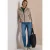 Jas van imitatiebont met softshell-details