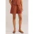 WE Fashion wide leg regular waist casual short terra broderie