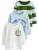 Next Shirt  pastelblauw / donkergroen / oranje / wit