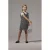 NAME IT KIDS overgooier midi jurk met pailletten grijs