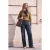 TRENDYOLMİLLA Dames Blauw Effen Wijde pijp Hoge taille Jeans