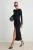 TRENDYOLMİLLA Dames Zwart Effen Maxi Lang Avond / Dagelijks Bodycon Jurken