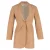 Victoria Beckham Enkele-Geknoopte Blazer in Bruin Katoen