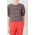 American Vintage Round Collar Printed Short Top Zac