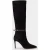 GUESS Tubular Shaft Boot Black Suede