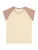 Urban Classics – Contrast Raglan Kinder T-shirt – Kids 110/116 – Beige/Roze