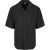 Urban Classics Heren Seersucker Relaxed Fit Overhemd met Korte Mouwen (Zwart)