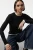 TRENDYOLMİLLA Dames Zwart Colorblock Lang Getailleerd Blouses
