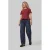 Anytime peplum top rood