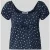 REVIEW T-shirt in all-over look met vetersluiting