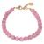 Label Kiki gold plated armband Pink Snake