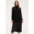 Motivi Knit Dress With Satin Slip Black