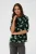 Kaffe Blouse ‘Velana’  groen / zwart