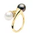 Ring YOU AND ME Tahitian Parels en Zoetwater 8-9mm Yellow Gold