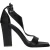 Max Mara Zwarte Leren Stiletto Hiel Sandalen