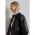 Street One Dames Lederlook blouse in Paars
