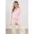 NUKUS gestreepte blouse met pailletten lichtroze