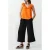 French Connection Frill S/less Crepe Light Top Mandarin