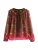 Next Blouse  olijfgroen / pitaja roze
