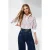 TRENDYOLMİLLA Dames Meerkleurig Gestreept Lang Regular fit Overhemden