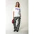 Colourful Rebel Tinsley Leopard Denim Worker Pants Beige