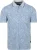 State of Art Polo Printed Leafs Lichtblauw