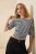 TRENDYOLMİLLA Dames Donkerblauw Effen Driekwart mouw Regular fit Blouses