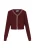 DreiMaster Maritim Gebreid vest  donkerrood / wit