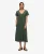 Jersey Midi-jurk met Korte Mouwen en Knoopsluiting Green