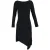 Roland Mouret asymmetrische jurk van zwart polyester