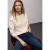 Street One Dames Shirt met structuur, tweekleurig in Wit