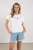 Nukus Rowena Shirt Nks04018 T-shirt Korte Mouw 315 Offwhite/cloudy