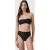 AllSaints Court Bikini Bottom Black Shimmer