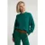 River Woods Green Ribbed Crew Neck Sweater